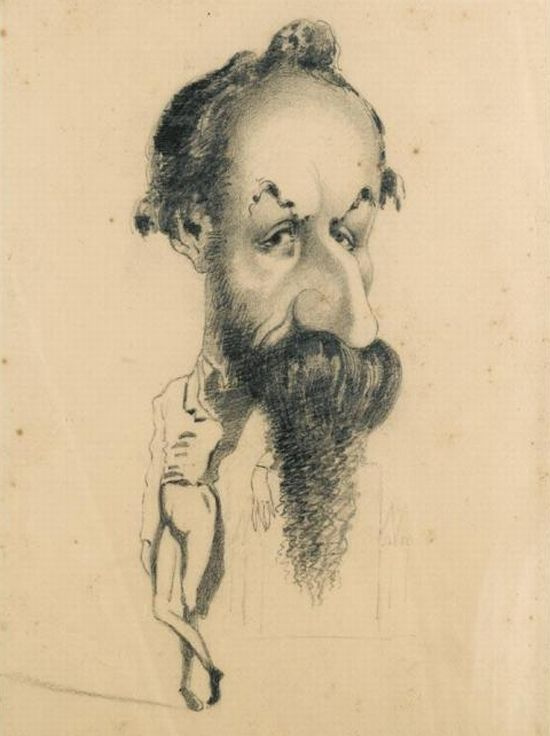 Claude Monet. Caricature Philibert, Audebrand