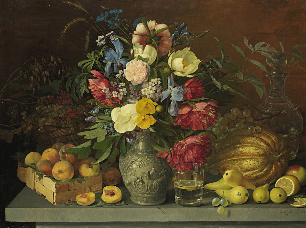 Ivan Fomich (Trofimovich) Khrutsky. Flowers and fruits