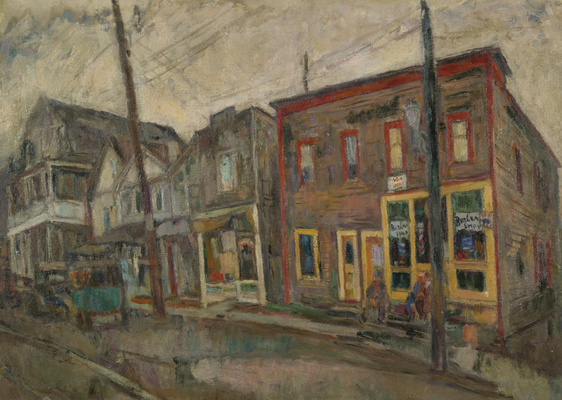 Abram Anshelievich Manevich. Calle en el bronx