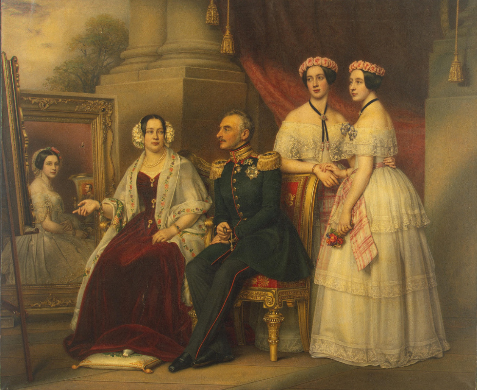 Group portrait of the family of Joseph Duke of Saxe-Oldenburgskogo