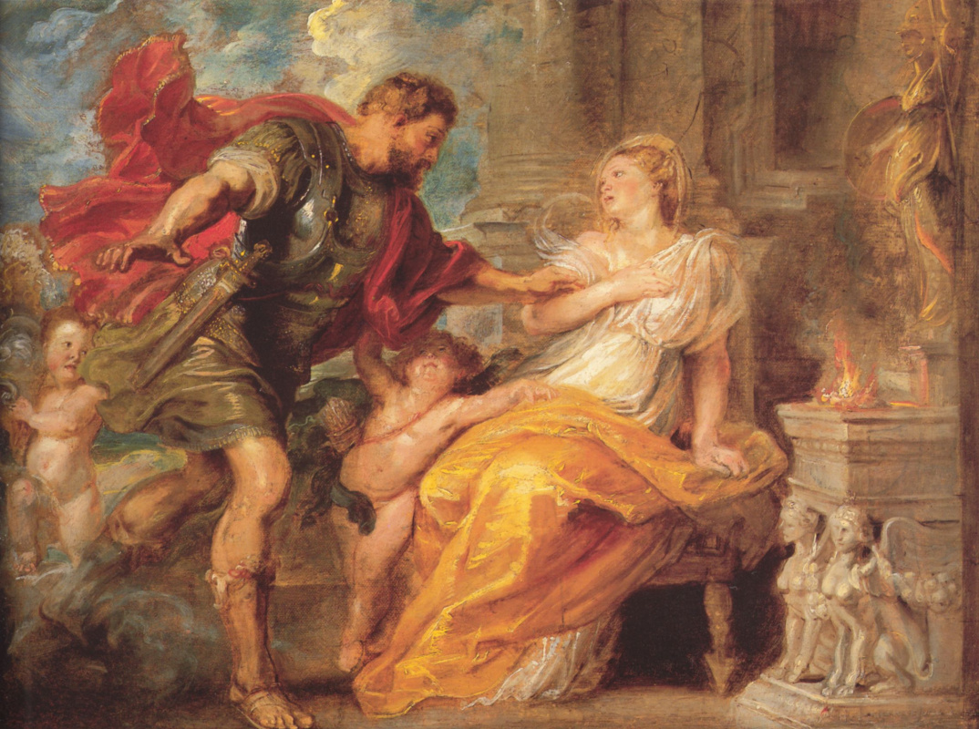 Peter Paul Rubens. Mars and Rhea Silvia (sketch)