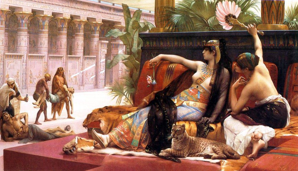 Alexandre Cabanel. Cleopatra testing poison on condemned prisoners