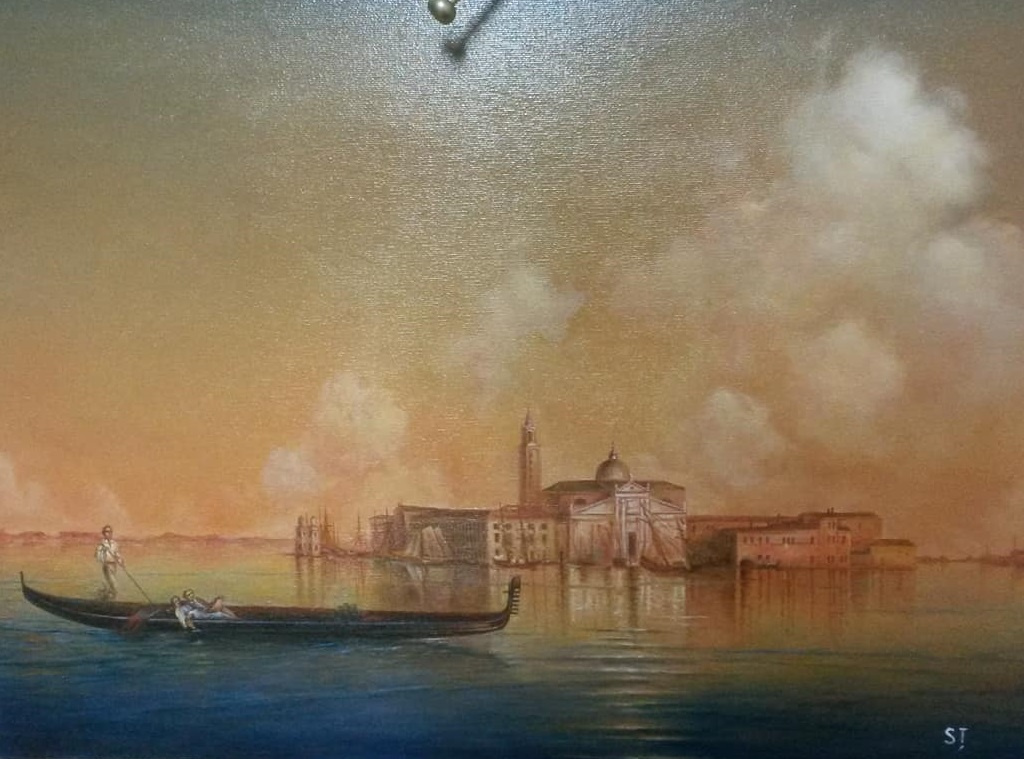 Terna Serghei. «Вид Венеции. Сан-Джорджо» Айвазовский  копия