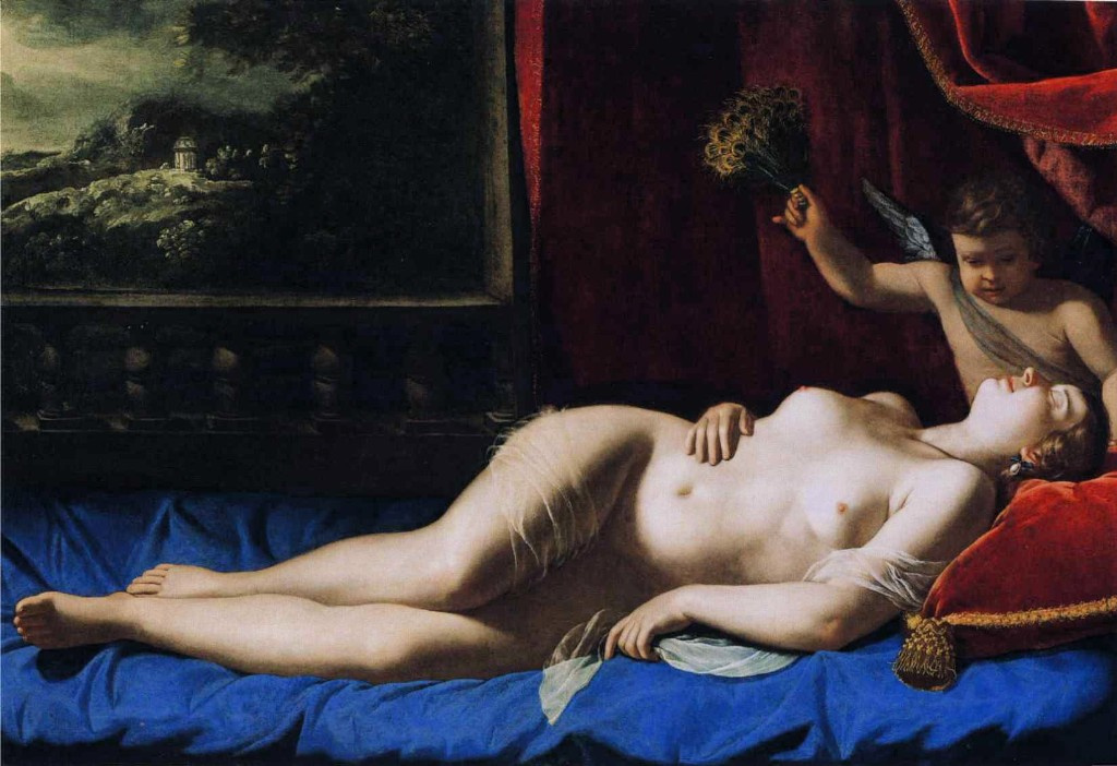 Artemisia Gentileschi. Venus and Cupid