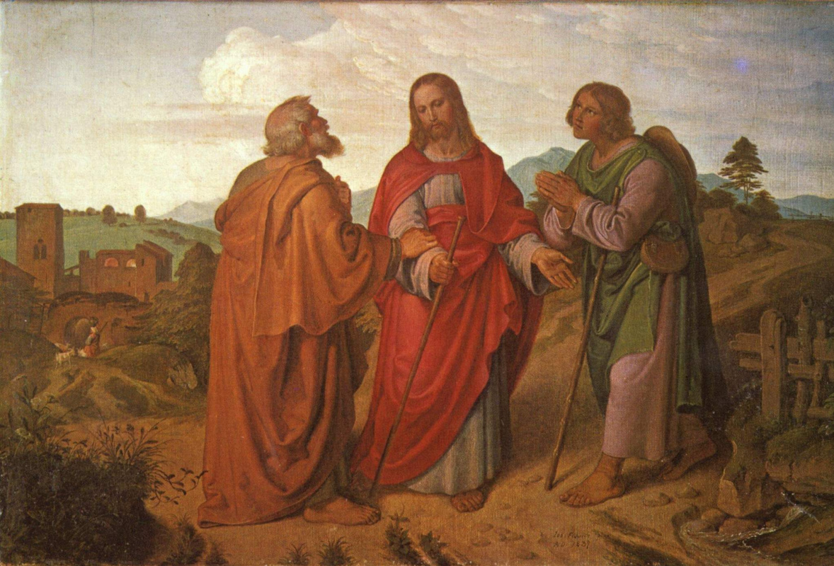 Josef von Fürich. On the road to Emmaus