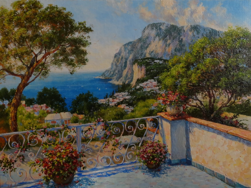 Irina Nikolaevna Borisova. On the island of Capri.