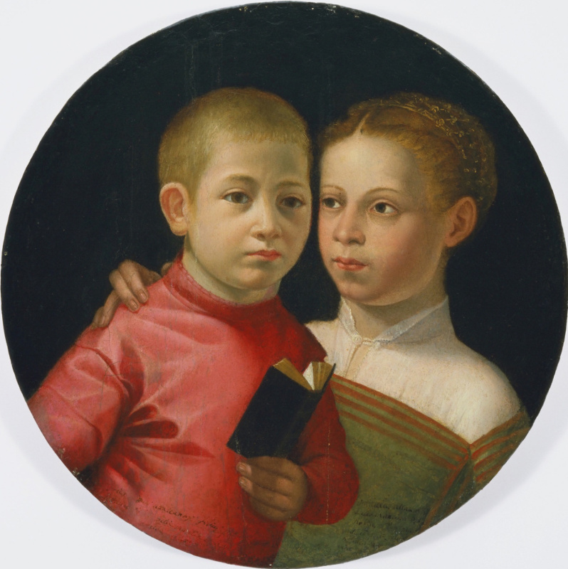 Sofonisba Anguissola. Double portrait d'un garçon et d'une fille de la famille Attavanti