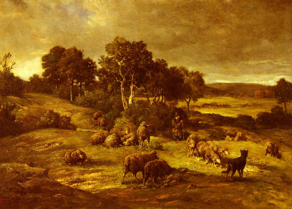 Charles-Emile Jacques. The herd