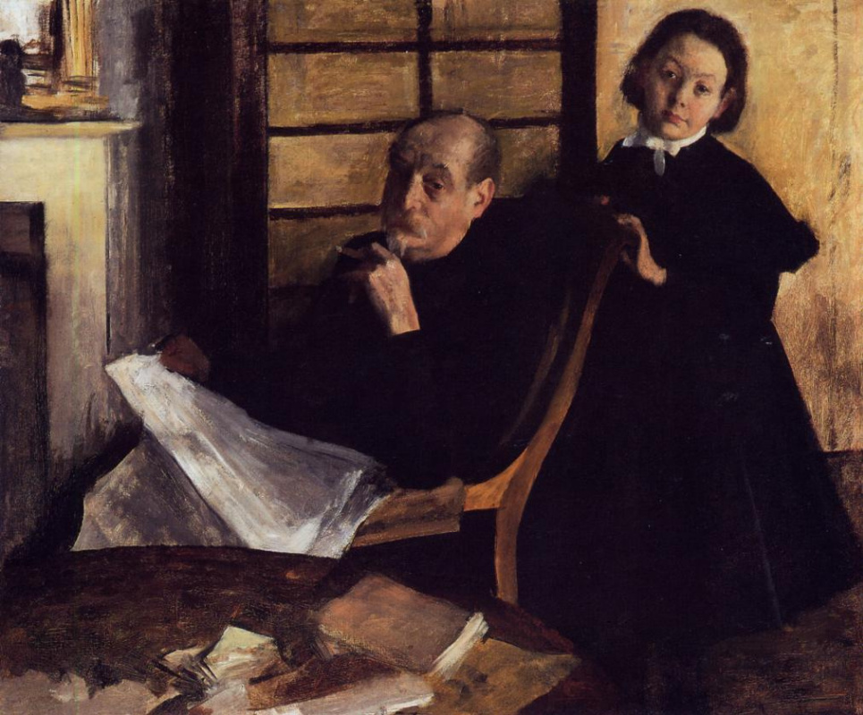 Edgar Degas. Henri Degas and his niece Lucy