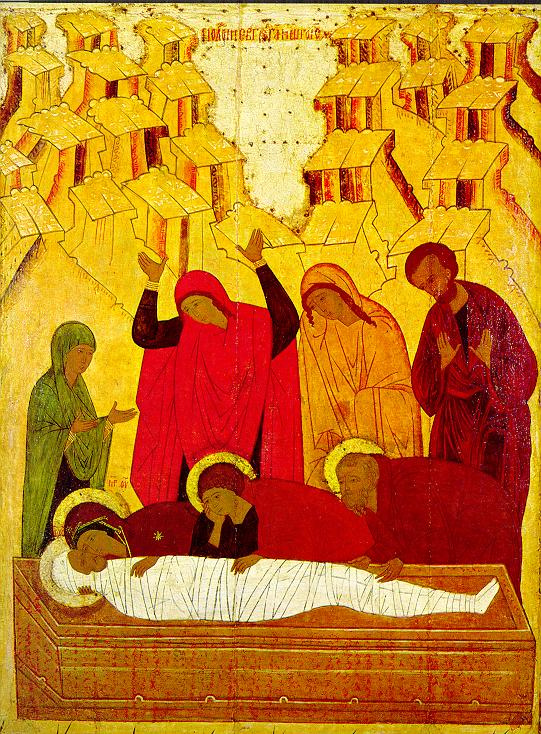 Icon Painting. Entombment