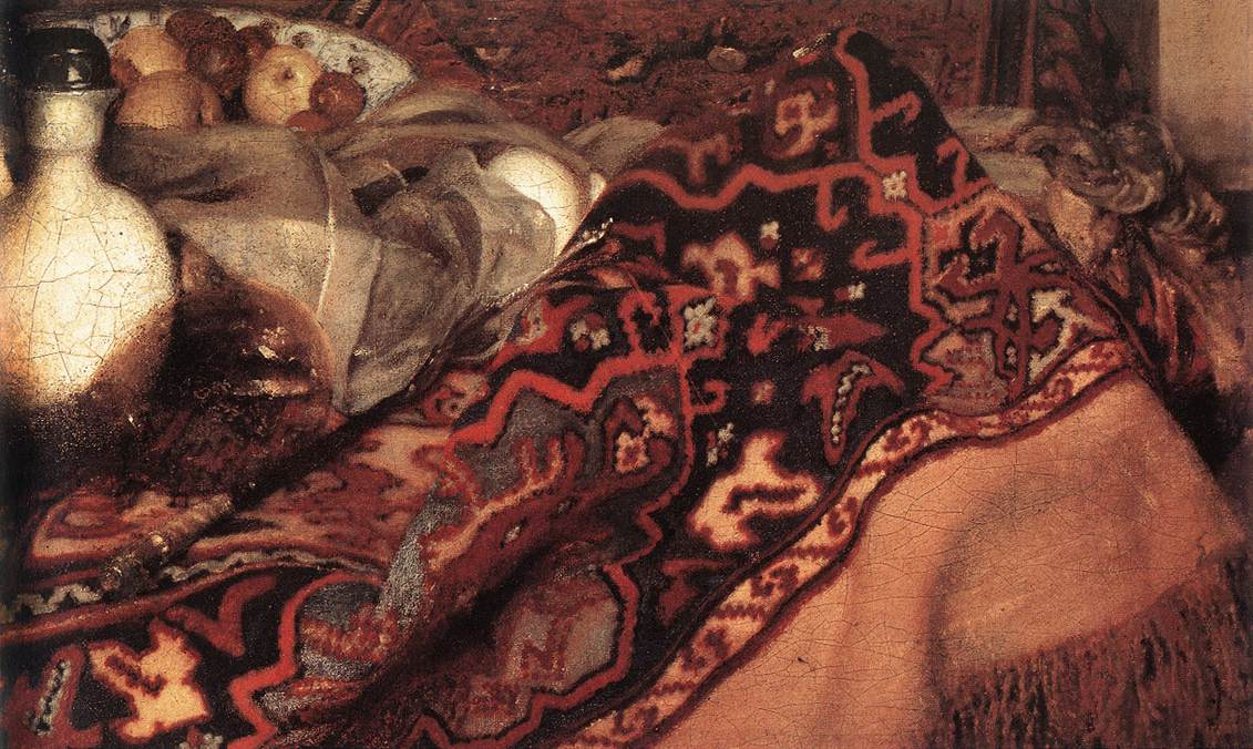 Jan Vermeer. The sleeping girl. Fragment
