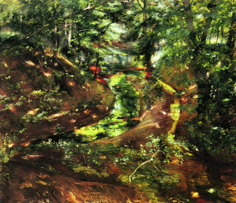 Lovis Corinth. In the woods near Bernried