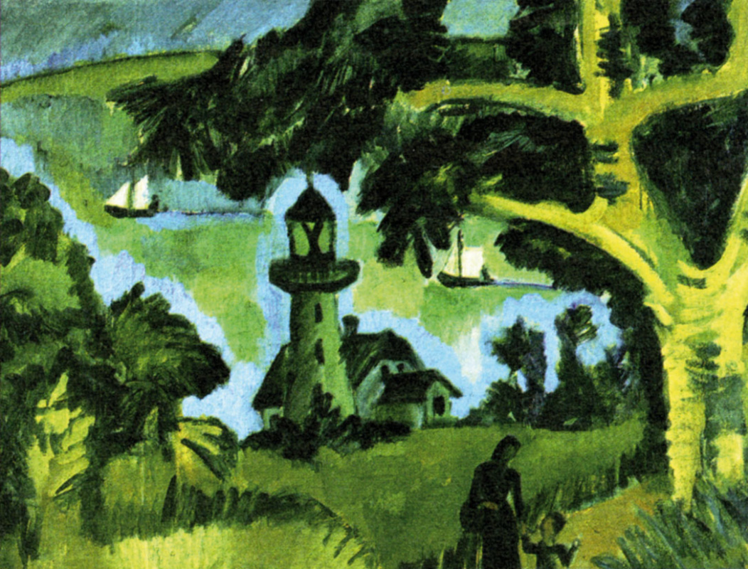 Ernst Ludwig Kirchner. The lighthouse on the island of Fehmarn