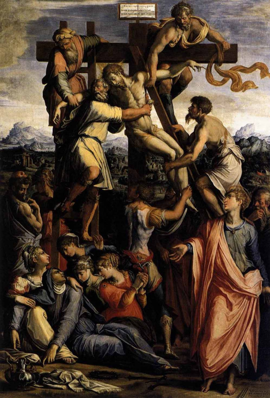 Giorgio Vasari. The descent from the cross, 1540