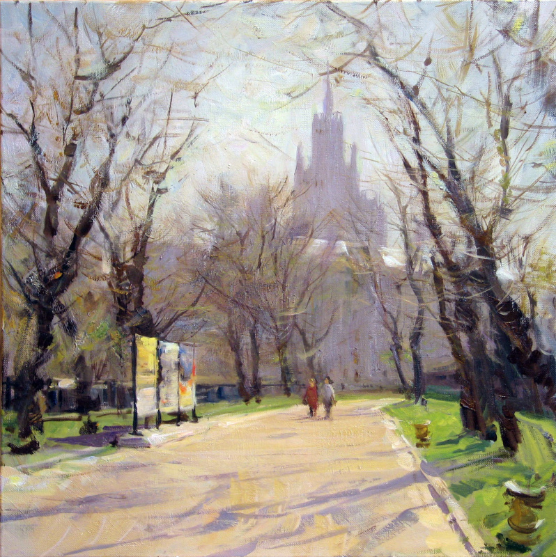 Alexander Evgenievich Kosnichev. Yauzsky Boulevard in the afternoon