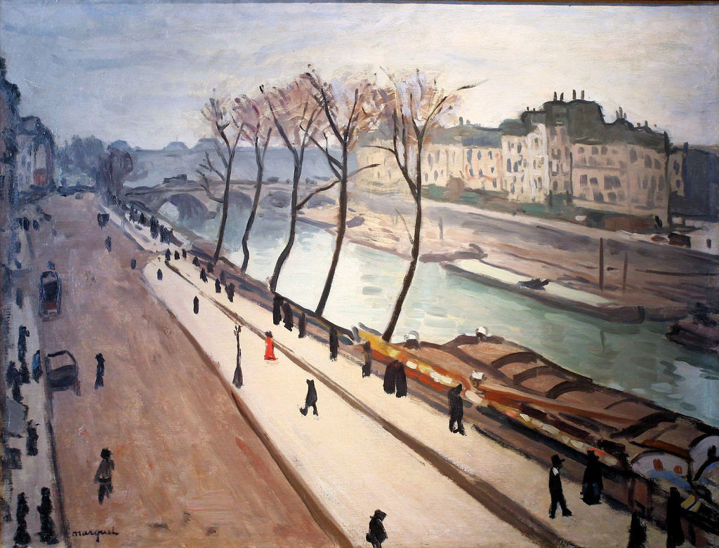 Albert Marquet. The view over the Seine and the quay, the Great Augustinian