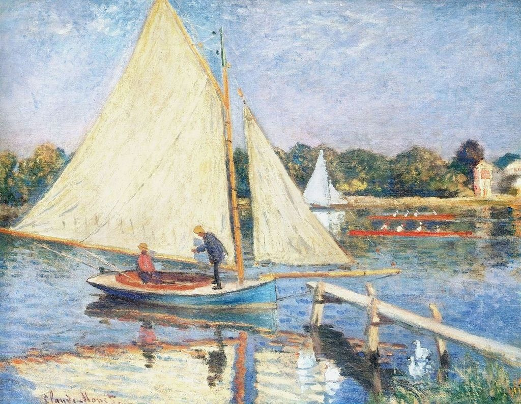 Claude Monet. Sailing boat at Argenteuil