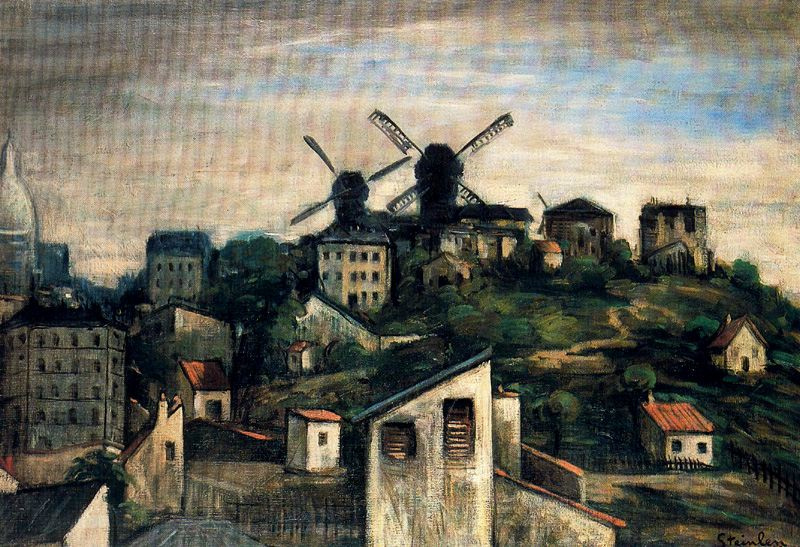 Theophile-Alexander Steinlen. Windmills of Montmartre