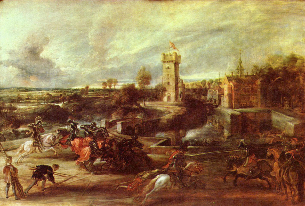 Peter Paul Rubens. Tournament near the castle