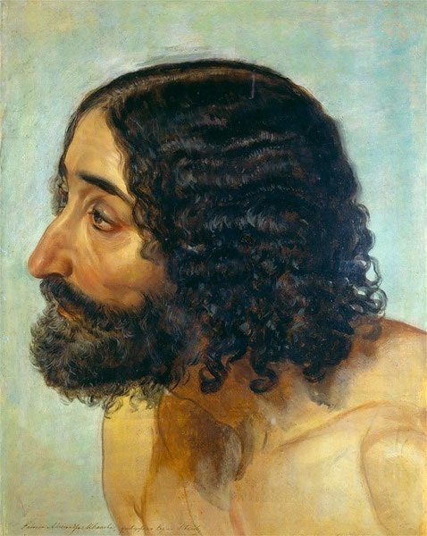 Aleksander Andreevič Ivanov. Head shaking (study for the painting "the appearance of Christ to the people")