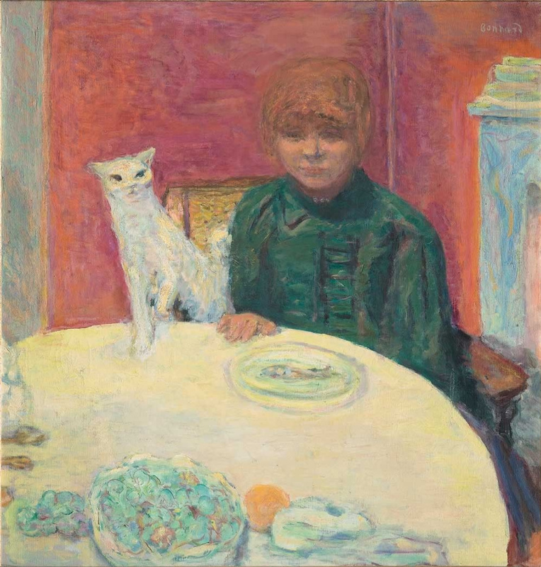 Pierre Bonnard. Femme avec un chat (Chat exigeant)