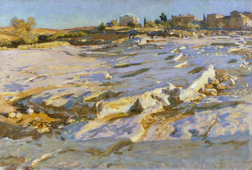 John Singer Sargent. The surroundings of the mount of olives in Jerusalem