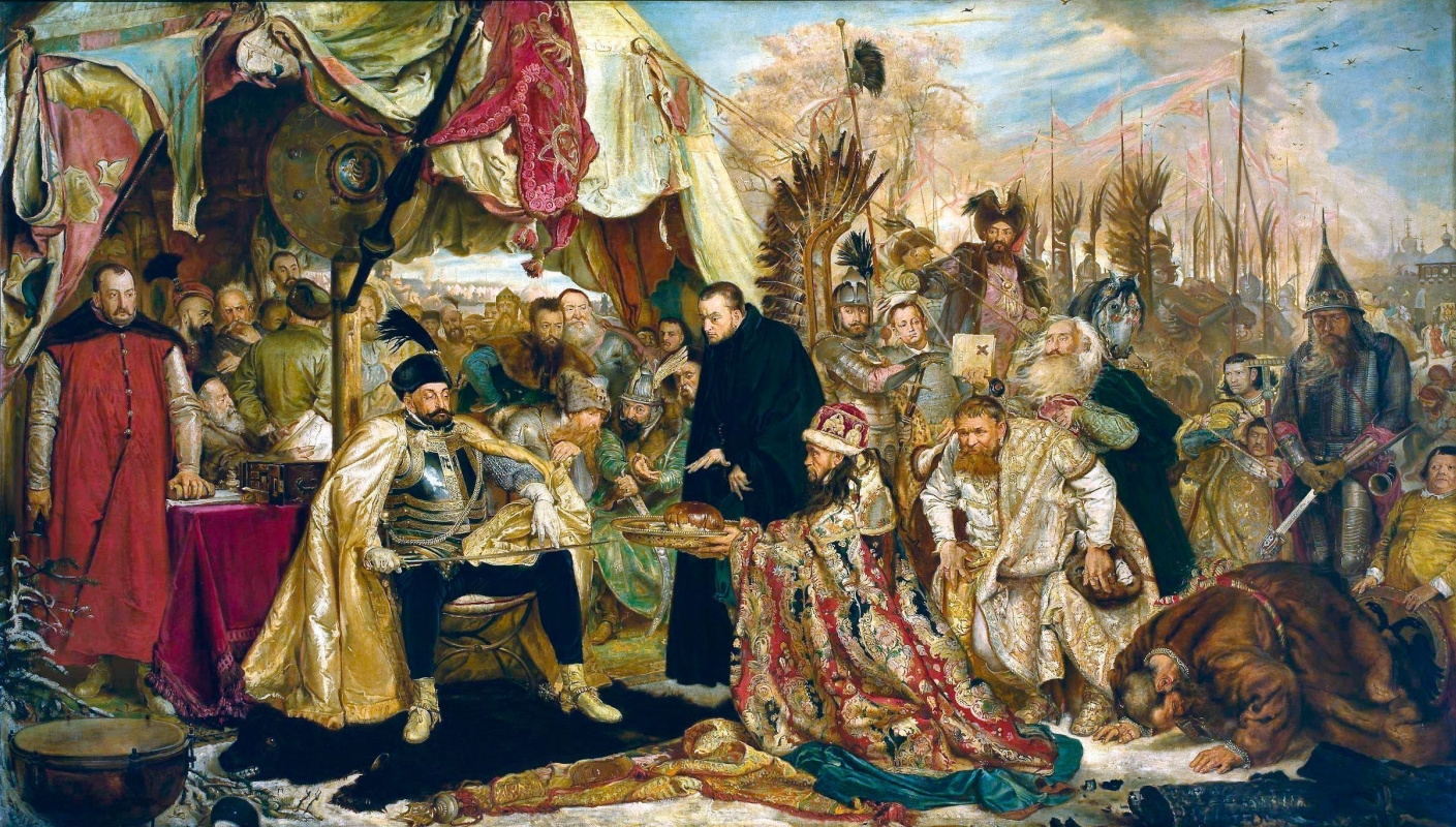 Jan Matejko. Stephen Batory near Pskov