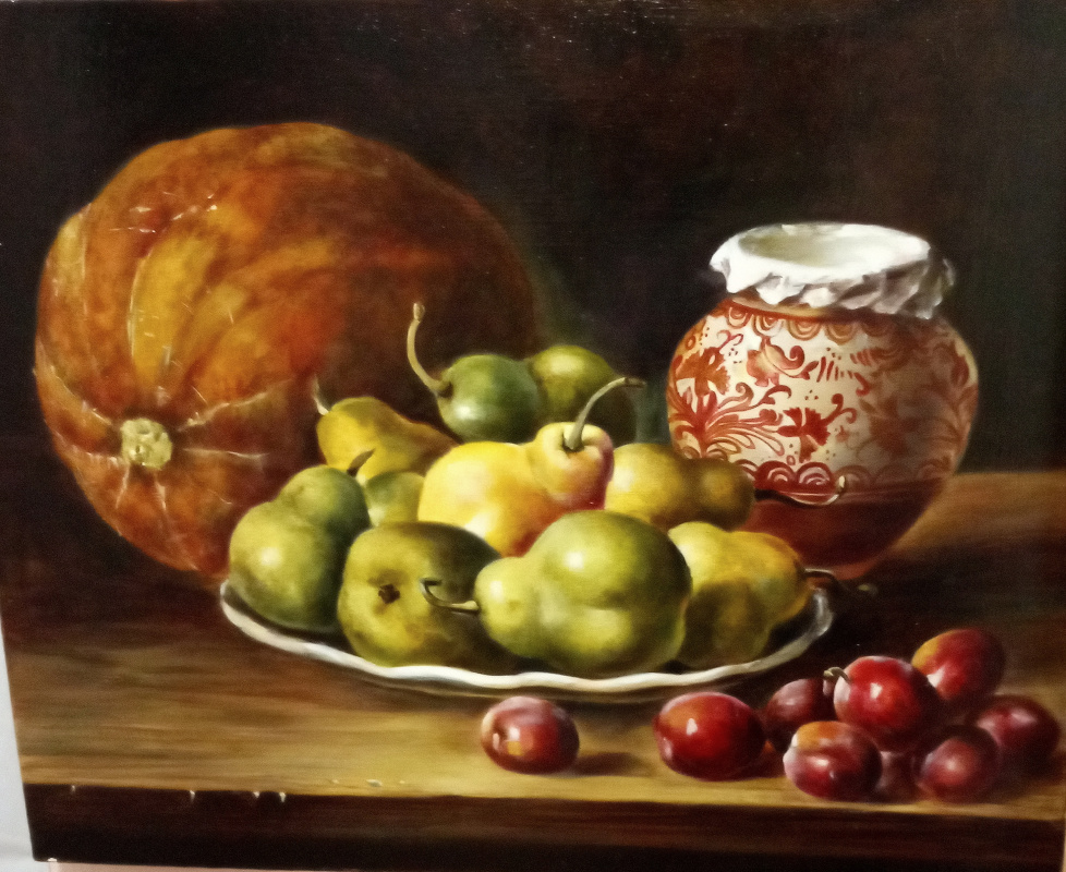 Irina Vyacheslavna Kopaneva. "A free copy of the still life of Luis Melendez"