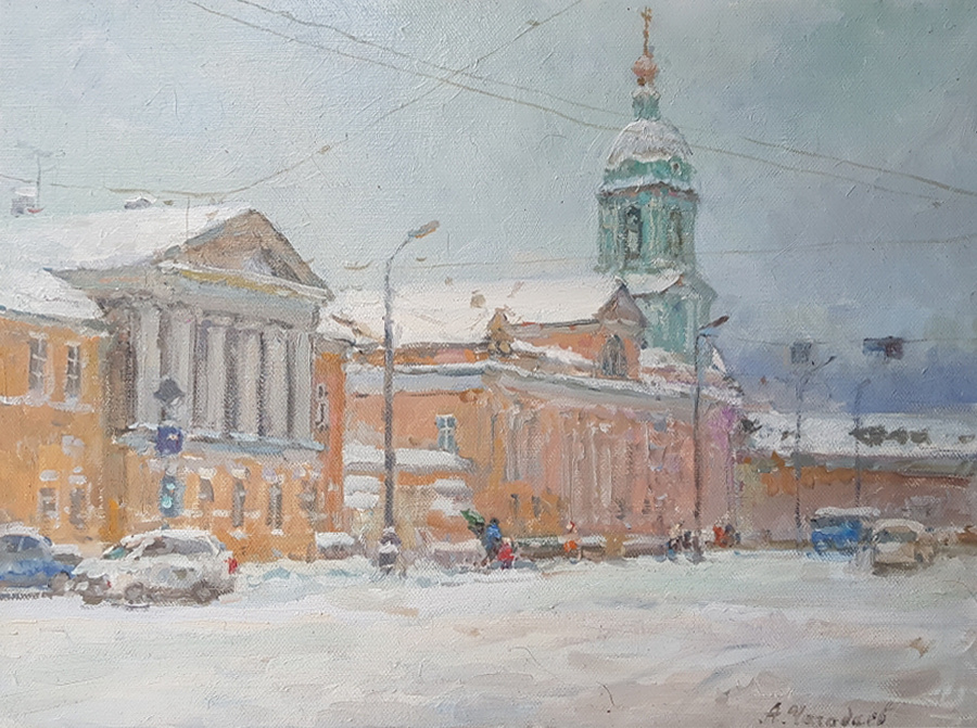 Aleksandr Chagadaev. Snowy winter