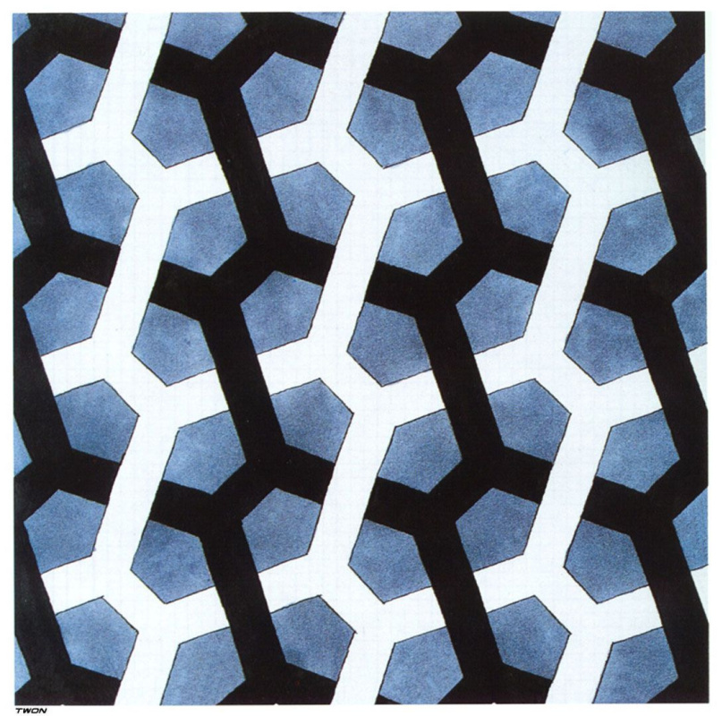 Maurits Cornelis Escher. Interlaced Hexagon