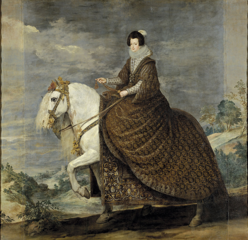 Diego Velazquez. Ritratto equestre di Isabella di Borbone