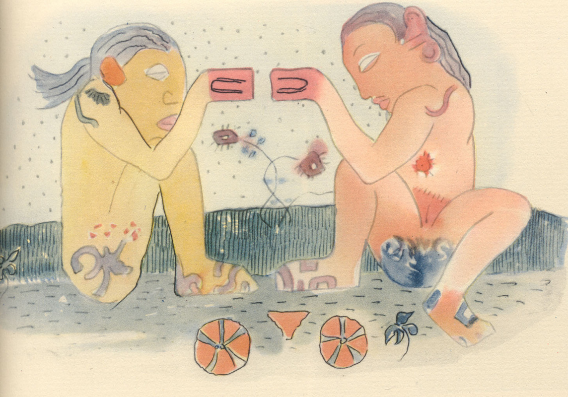 Paul Gauguin. Watercolour from the Album Noah-Noah 09
