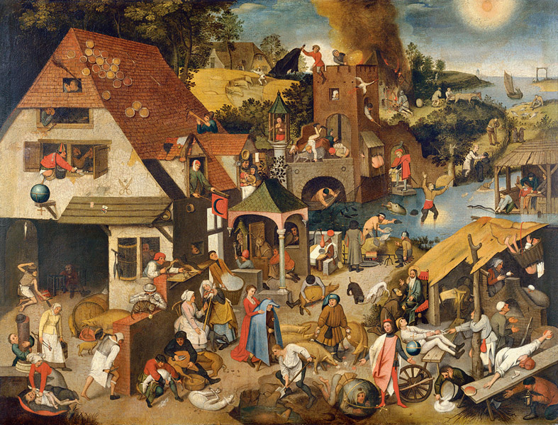 Peter Brueghel the Younger. The Flemish Proverbs