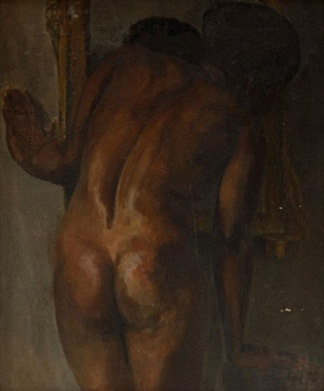 Theophile-Alexander Steinlen. Nude black man