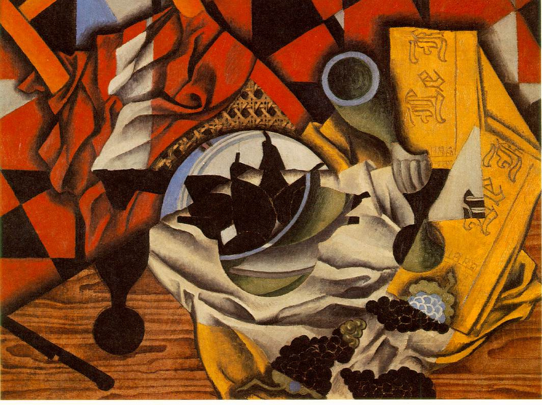 Juan Gris. Pears and grapes on a table