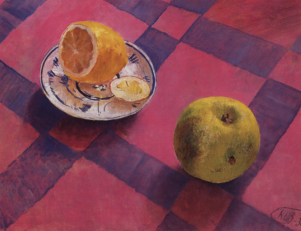 Kuzma Sergeevich Petrov-Vodkin. Apple and lemon