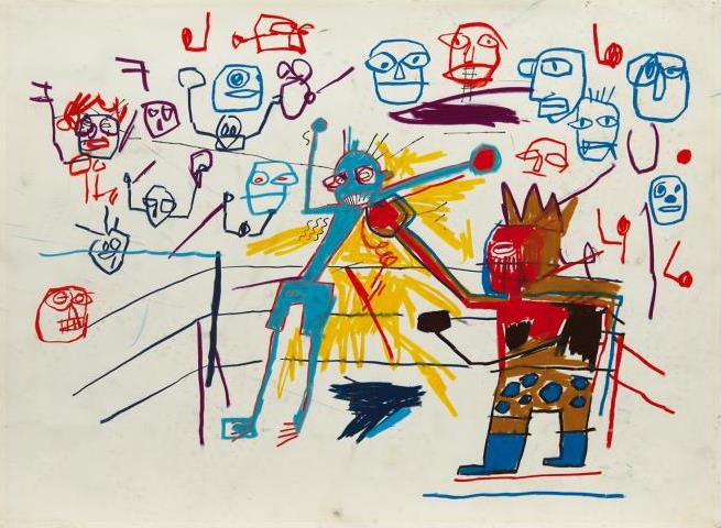 Jean-Michel Basquiat. Untitled (Boxing ring)