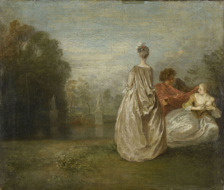 Antoine Watteau. Two cousins