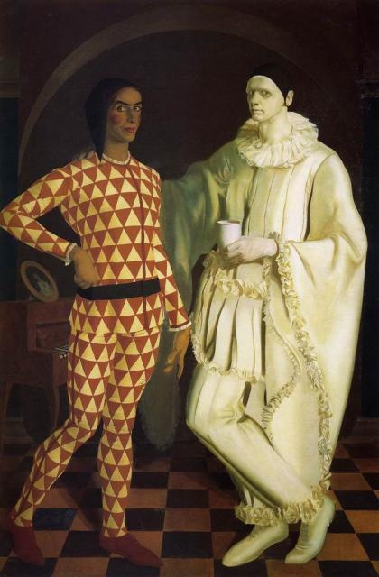 Alexander Yakovlev. Yakovlev, A. E. and Shukhaiev VI (harlequin and Pierrot)