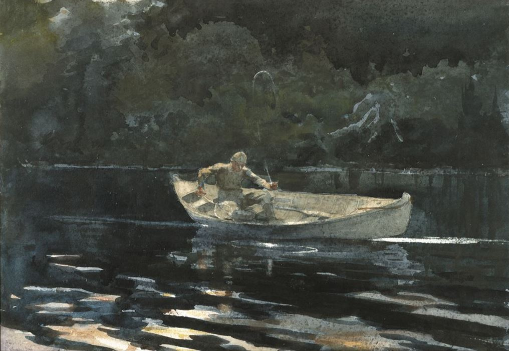 Winslow Homer. Fishing. Adirondack