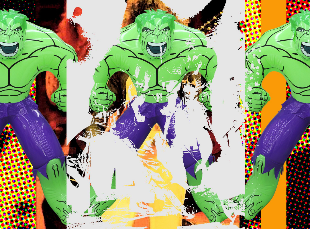 Jeff Koons. Triptych Hulk Elvis III