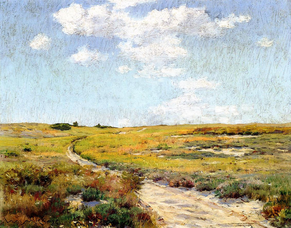 William Merritt Chase. Sunny day, Shinnecock hills