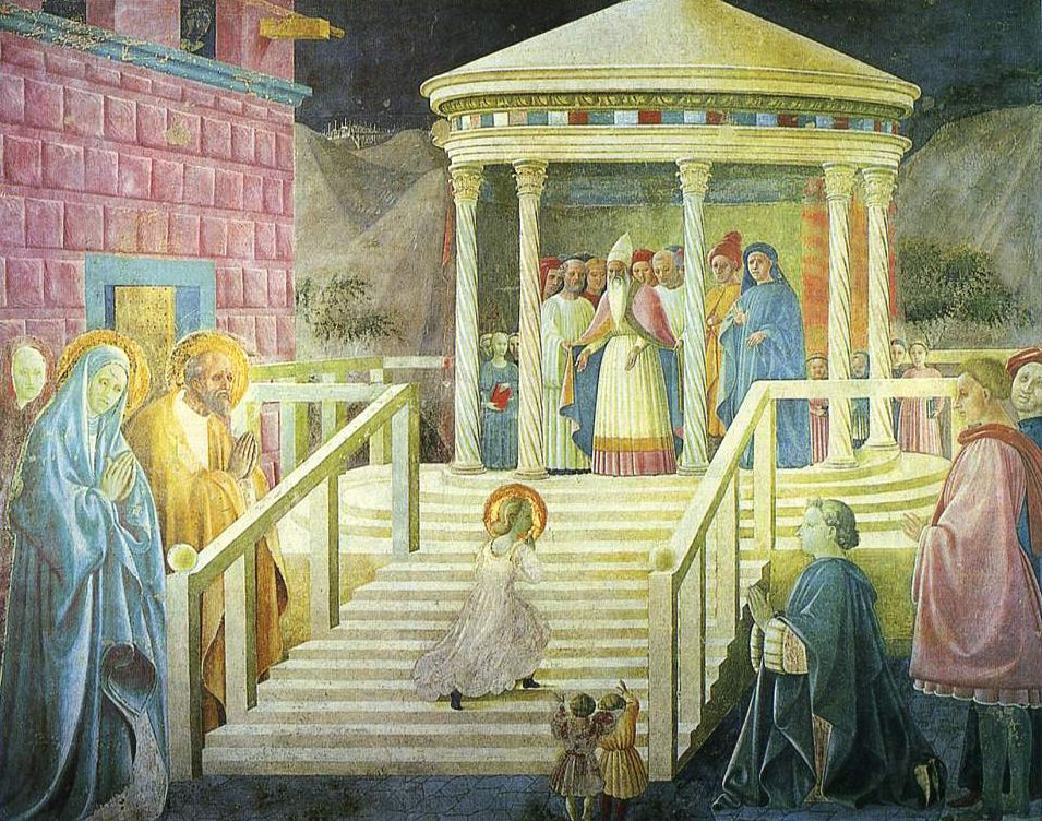 Paolo Uccello. The introduction of Mary into the temple