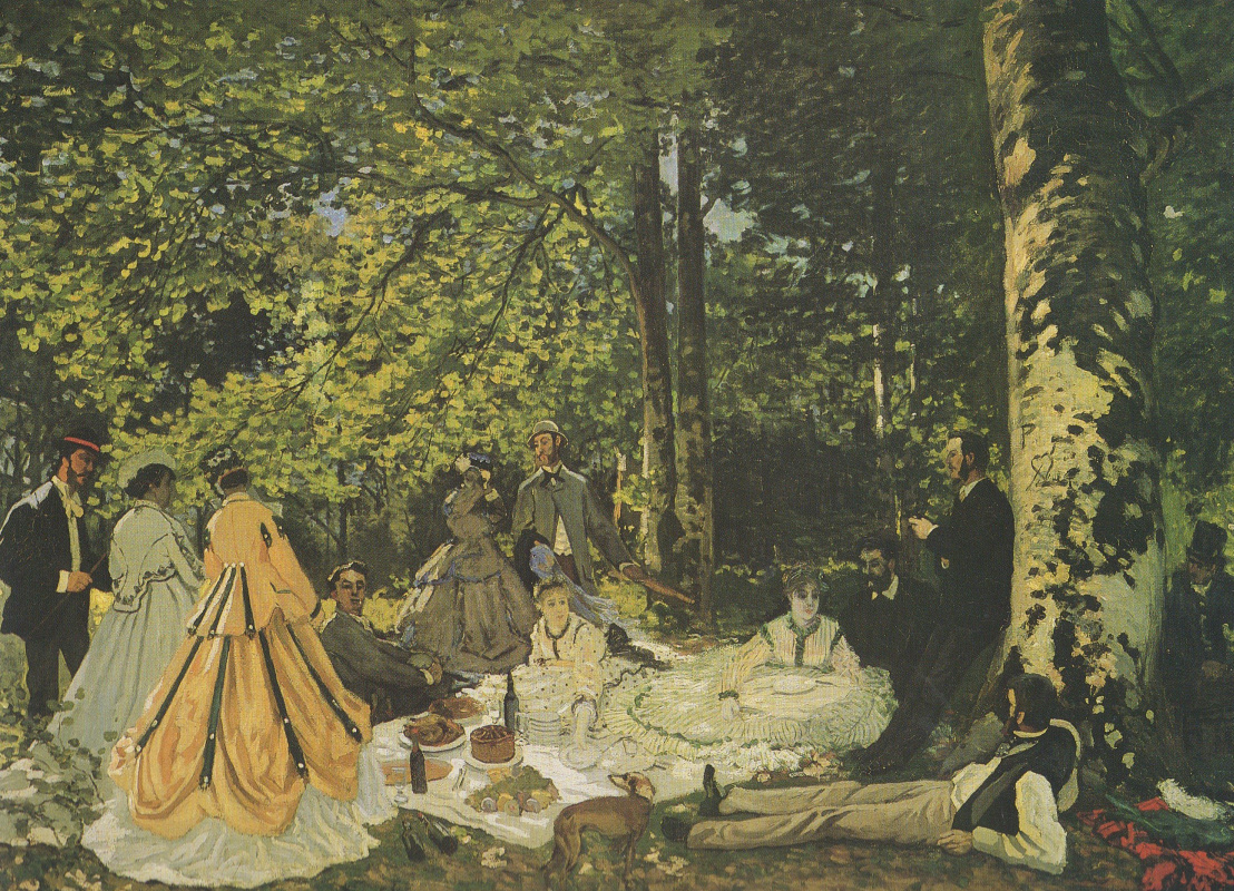 Luncheon on the grass, detail