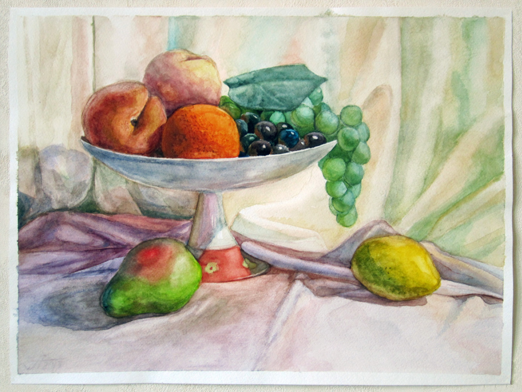 Anatoly Lyubomirov. Fruit on bright