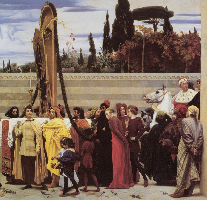 Frederic Leighton. Madonna Cimabue (fragment)