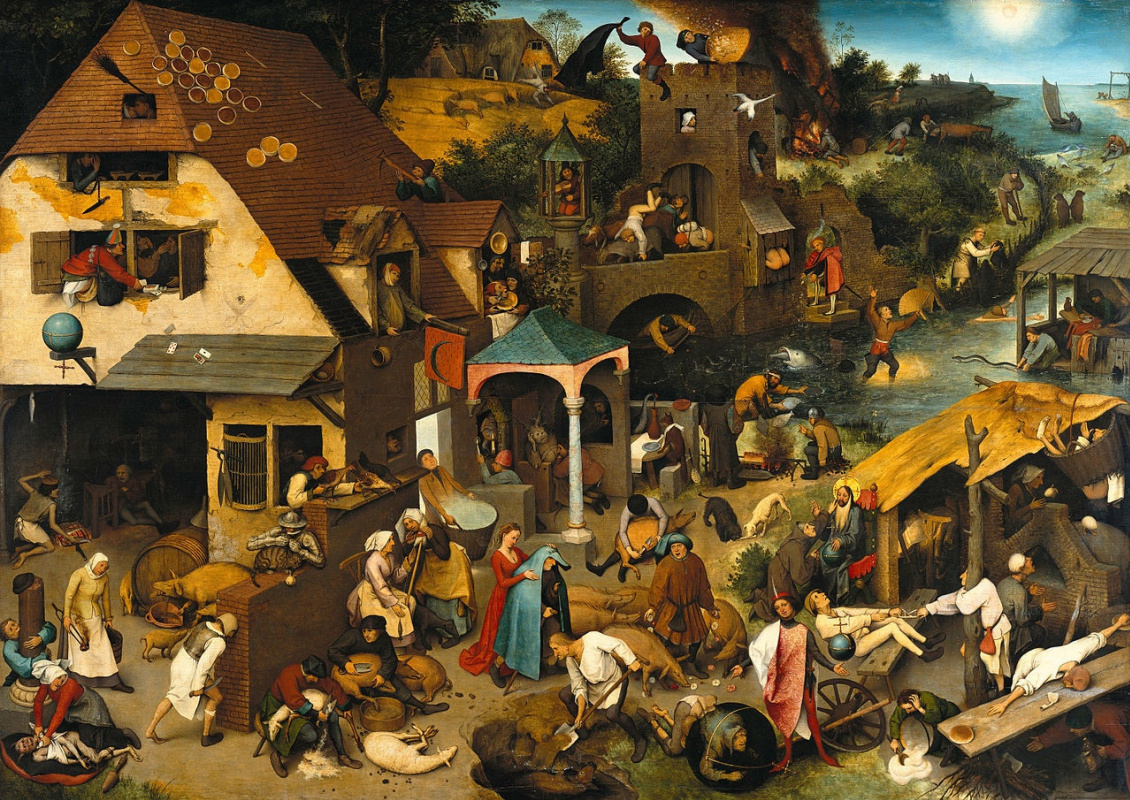 Pieter Bruegel The Elder. Flemish proverbs