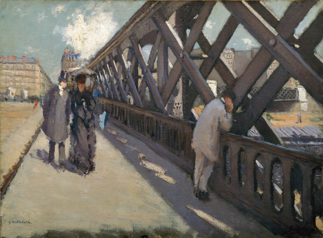 Gustave Caillebotte. Pont de l'europe. Croquis