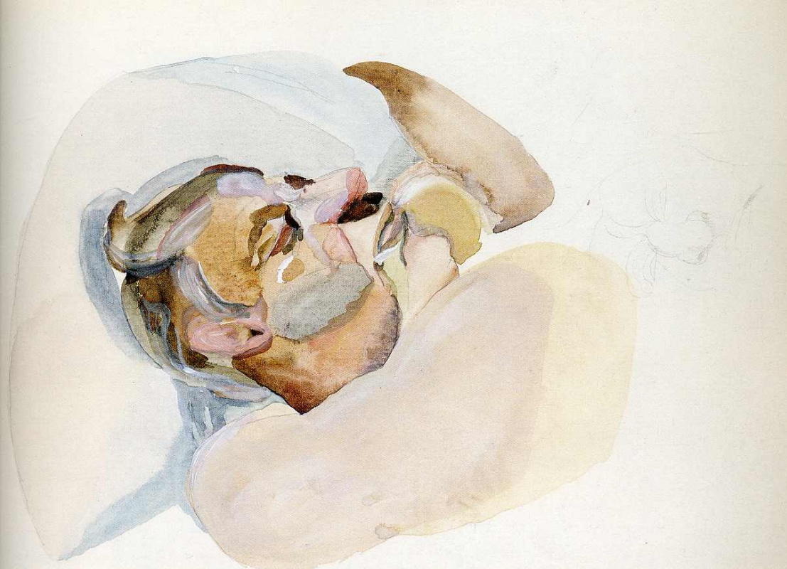 Lucien Freud. Sleeping man