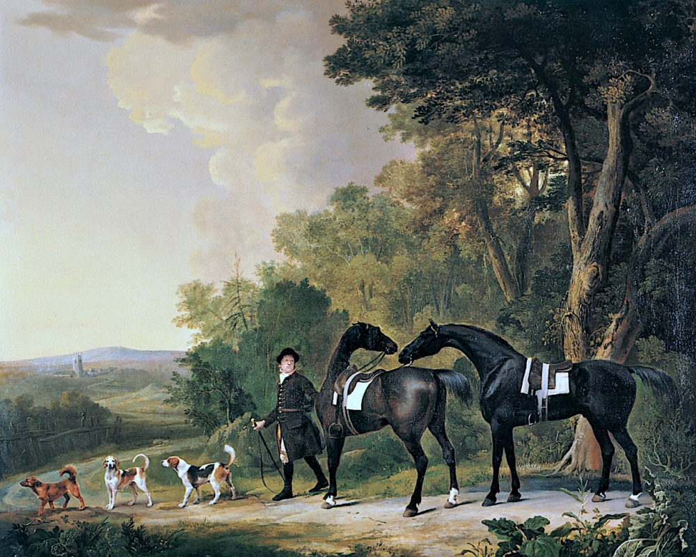George Stubbs. Horse before the hunt